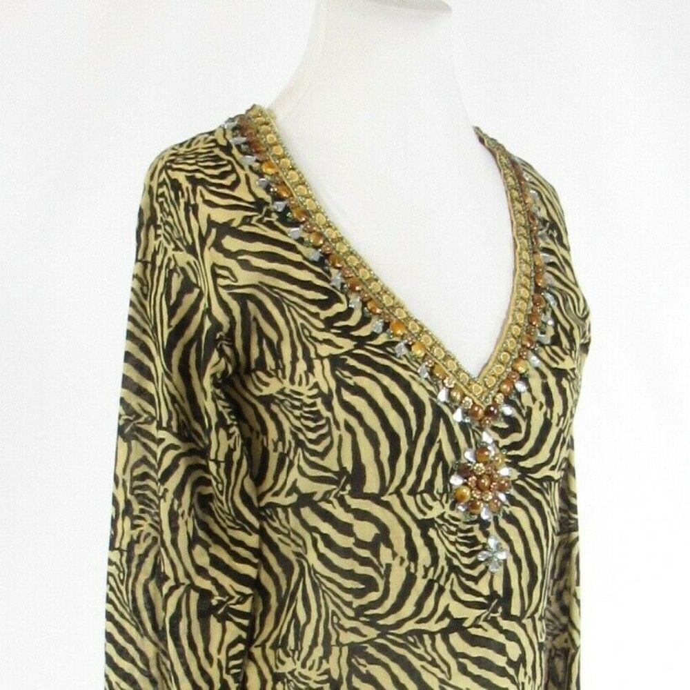 Barbara Gerwit Black Beige Blouse S View 4
